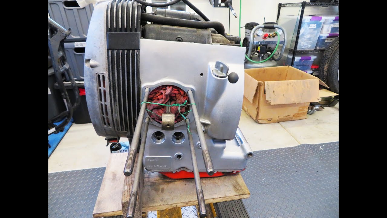 Алюминиевый блок двигателя BMW R80ST 1983 года с восстановленным покрытием