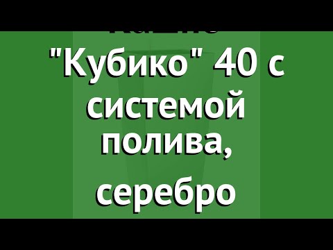 Кашпо Кубико 40 с системой полива, серебро (Lechuza) обзор 18195 производитель Brandstätter Group