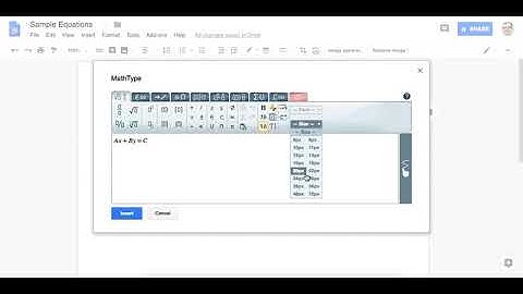 Math Type Add On For Google!
