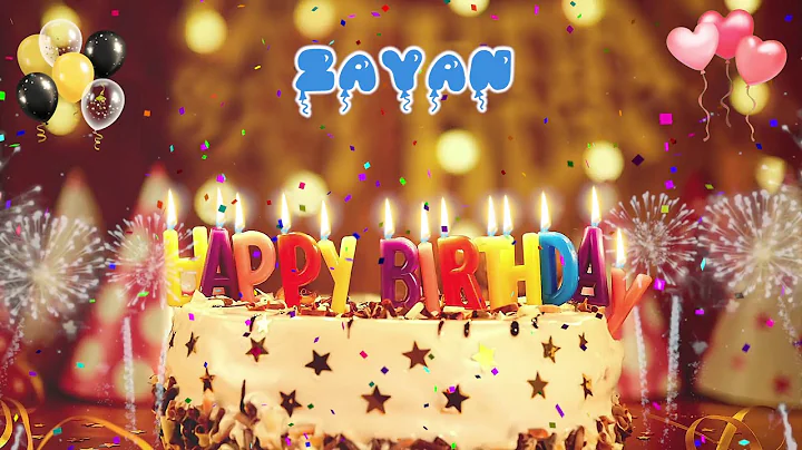 ZAYAN Birthday Song  Happy Birthday Zayan