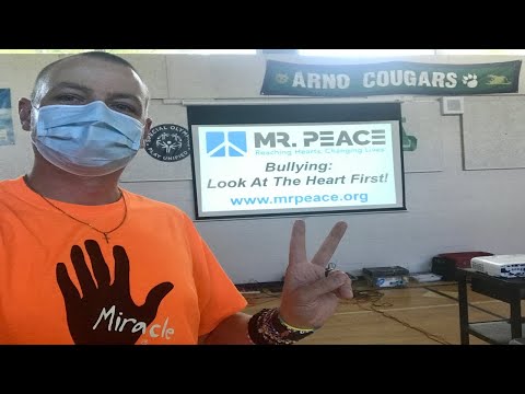 Mr. Peace Visits Arno Elementary School in Allen Park, Michigan