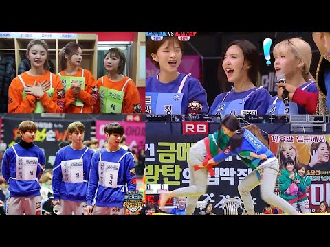 BTS TWICE EXID BTOB & more.. 🎵 ||| 🔥💪🔥 Man & Women Idol Ssireum 씨름 | Highlights February 2016 🛑