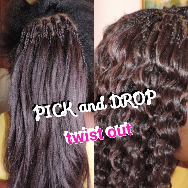 HOW TO: PICK AND DROP | TWIST OUT | WITH XPRESSION/KANEKALON HAIR - YouTube