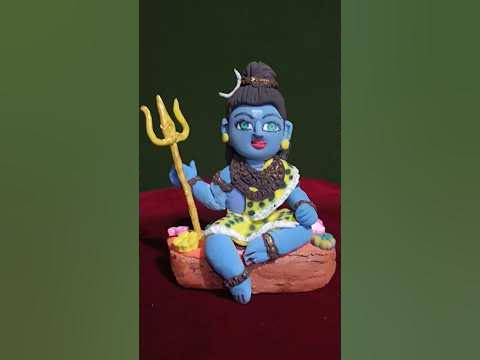 Shiv Mahadev made from air dry clay #art #craft #shiv #mahadev #shiva # ...