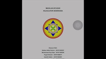 Project UAS Algoritma Pembuatan Aplikasi Kalkulator sederhana semester 1