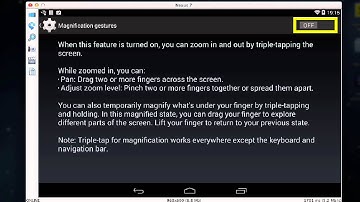 Increase the system font size, and using Magnification on the Nexus 7