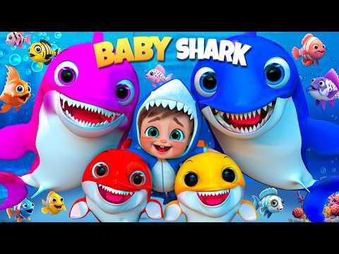 Baby Shark in the Ocean World - Nursery Rhymes & Kids Songs | Super Luca #babyshark #bingodog