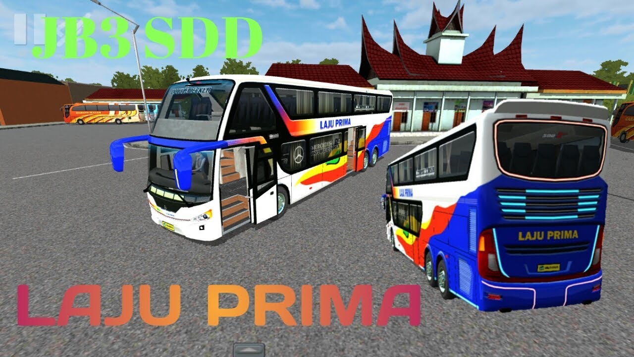 BUSSID MOD | JB3 SUPER HIGH DECK | LIVERY LAJU PRIMA by ...