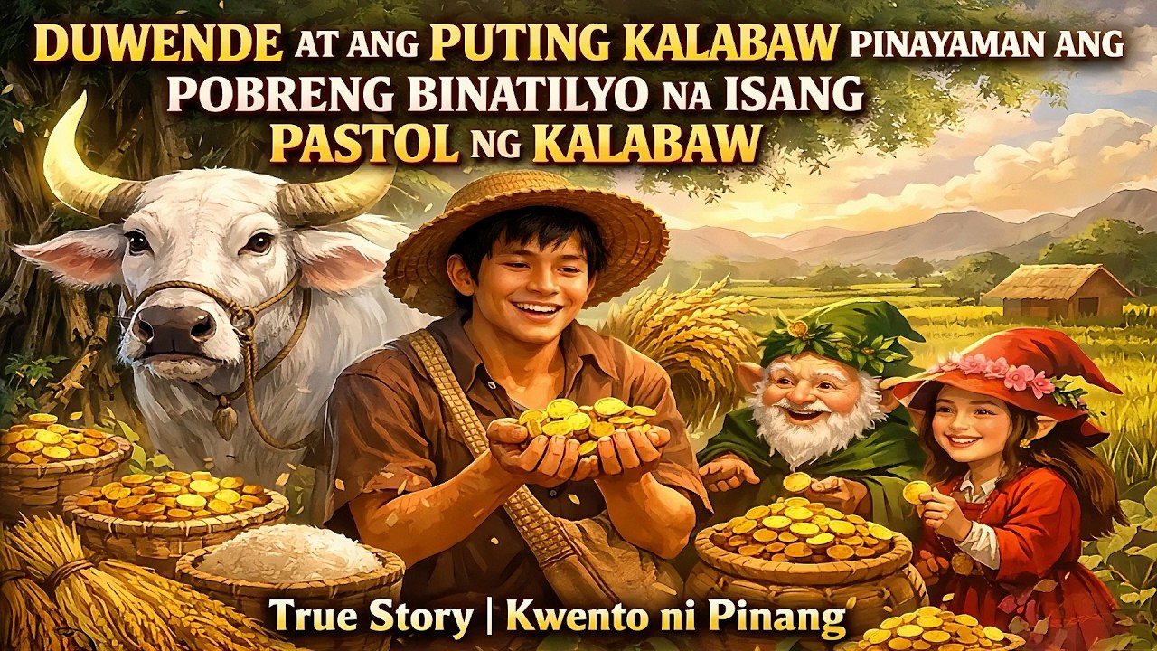ANG DWENDE AT ANG PUTING KALABAW PINAYAMAN POBRENG BINATILYO SA ISANG PASTOL NG KALABAW | True Story