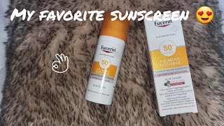 احسن واقي ضد التصبغات والبشرة الجافة  my favorite sunscreen ❤️eucerin pigment control eucerin