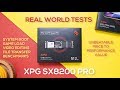 Nvme test dans des performances relles avec xpg sx8200 pro 512 go