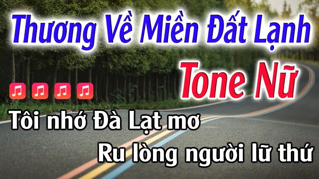 Thương Về Miền Đất Lạnh Karaoke Tone Nữ  Eb  Đăng Khôi Karaoke - Beat Mới Dễ Hát