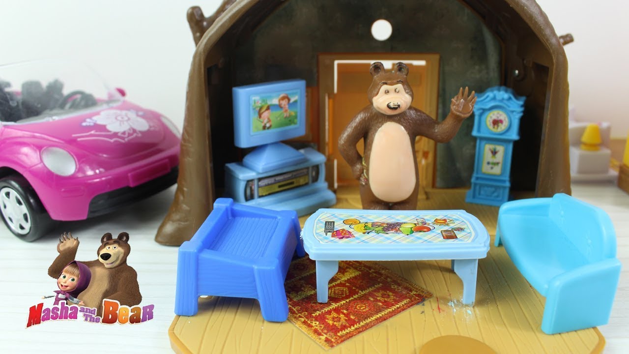 Koca Ayı Evindeki Eşyaları Değiştiriyor Maşa Koca Ayı'nın Evinde Yeni Eşyaları Görünce Ne Yapacak?