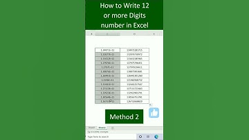 how to write big numbers in excel || enter more than 12 numbers in excel| remove scientific notation