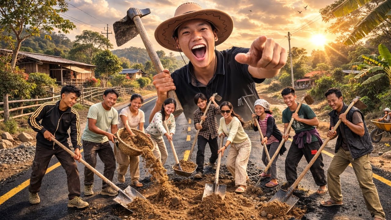 # We Rebuilt Our Village Road Together 🤝👫 