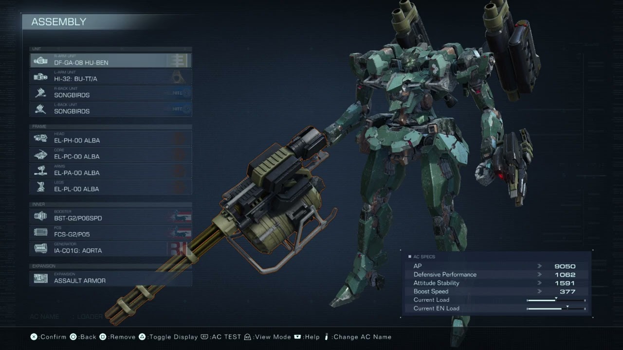 AC6 柳瀬敬之氏ペイントのAC（ALBAフレーム）をPC版で再現