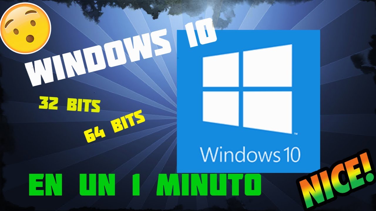 Como Descargar Iso Windows 10 Pro 32bits Y 64bits En 1 Minuto Youtube