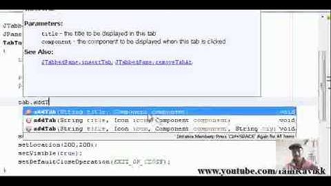 Netbeans Java Tutorial 21 JTabbedPane in Netbeans Java Part 1
