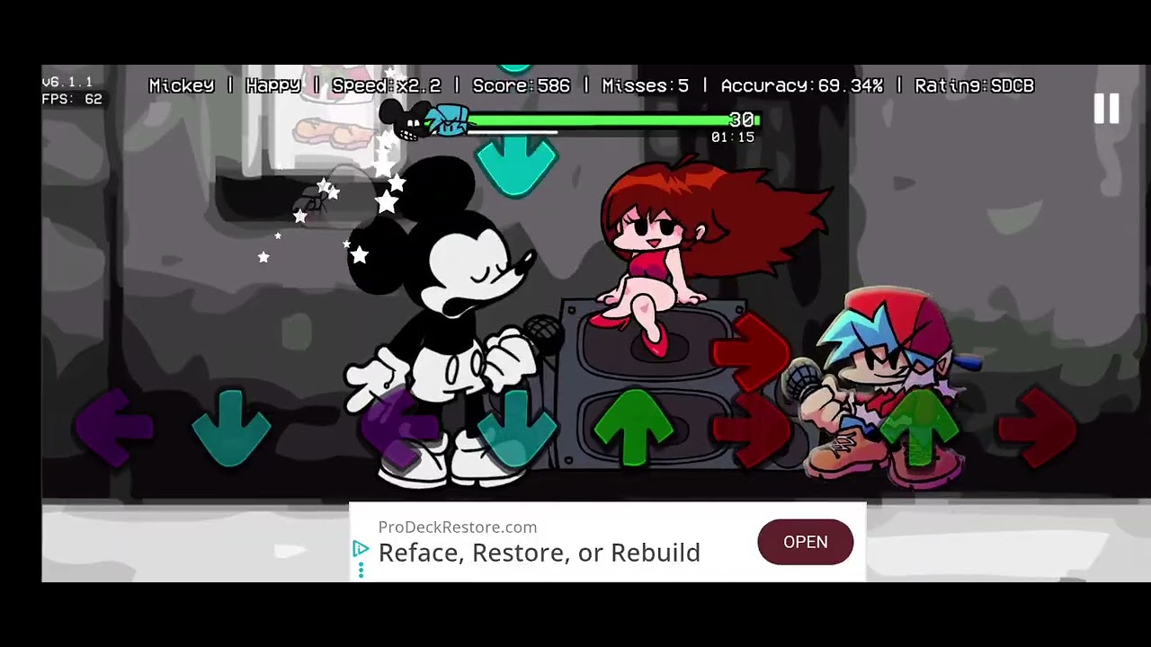 Friday Night Funkin vs Mickey mouse Fake Mod