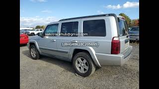 JEEP COMMANDER 2008 | 1J8HG48K18C205695