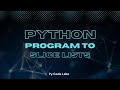 "Efficient Python List Slicing" #python #pythonprogramming #coding #pycodelabs