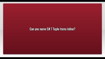 Can you name C# 7 Tuple items inline?