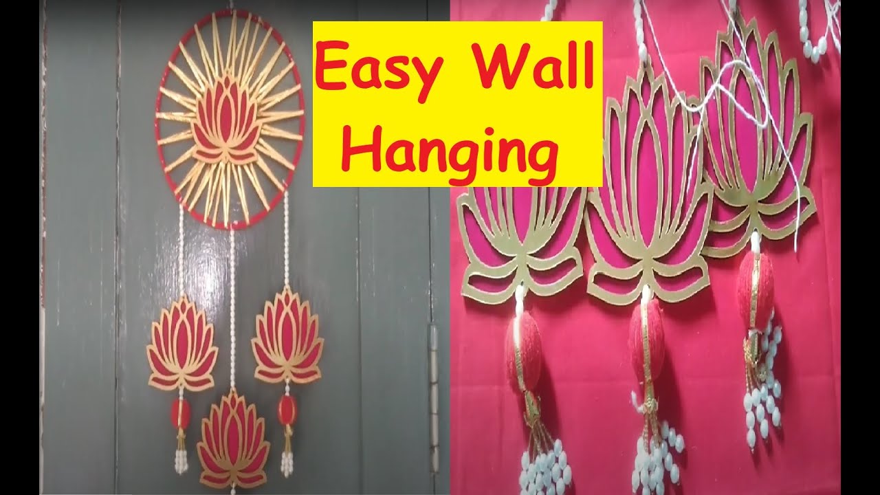 Easy wall hanging wall hanging in 5 mins Lotus wall hanging door