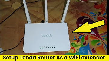 How to Setup Tenda Router As WiFi Extender / Repeater