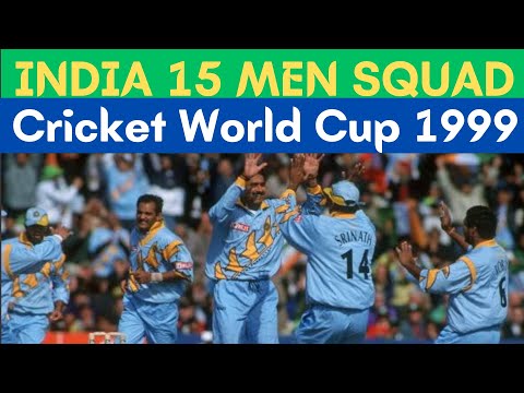 India Squad Icc Cricket World Cup 1999 India Team Icc Cricket World Cup 1999