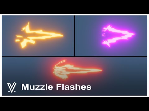 Muzzle flashes 3D - Unity