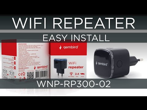 Easy Install - WNP-RP300-02 WIFI REPEATER - GEMBIRD EUROPE