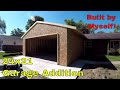 Solo garage build  addition with detailed roof tiein  my diy
