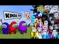 Among Us vs. All of my Undertale Addon | Minecraft (CRASHED!)