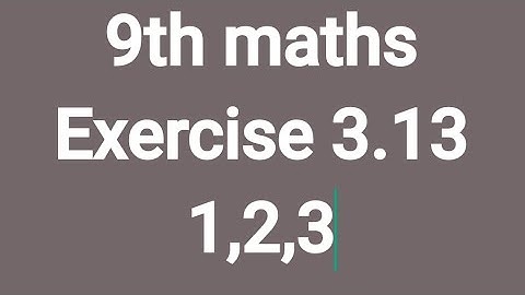 #9th maths exercise 3.13 #cross multiplication method #cross #find #