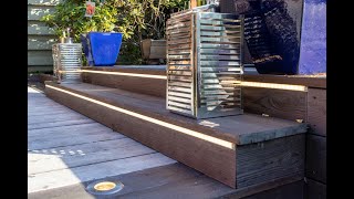 Garden renovation using dolphin and driftwood decking | IRO Timber