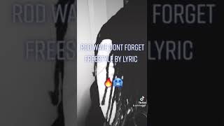 Rod wave dont forget freestyle by Lyric💔how I'd end it💔#mississippi #femalerapper #viral #painmusic