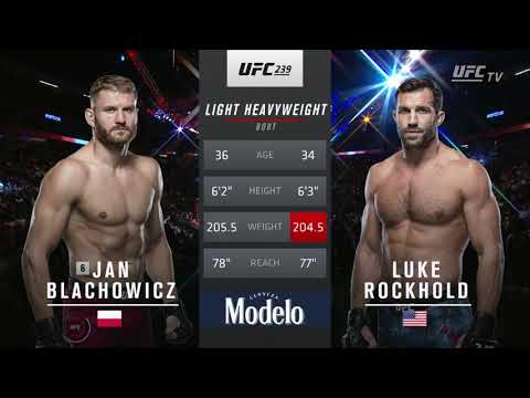 Jan Blachowicz vs Luke Rockhold UFC 239 FULL FIGHT Champions