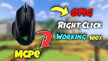 "Minecraft PE Mein Mouse Right Click Ab 100% Kaam Kar Raha Hai! 😱"
