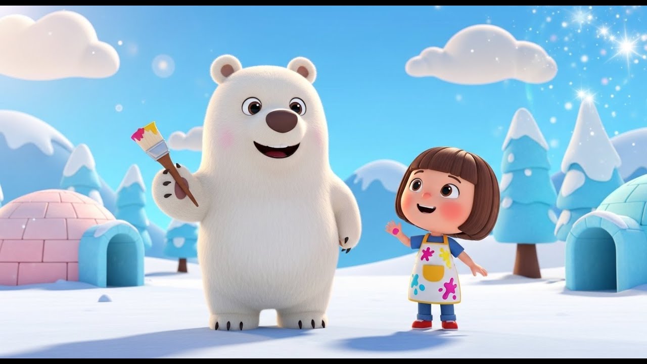 The Polar Bear Who Painted Pancakes | Best Nursery Rhymes and Kids ...