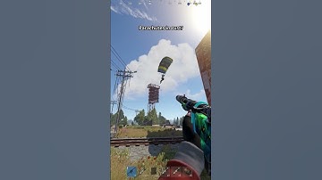 parachutes in rust? #rust #parachute #rustpvp #launchsite