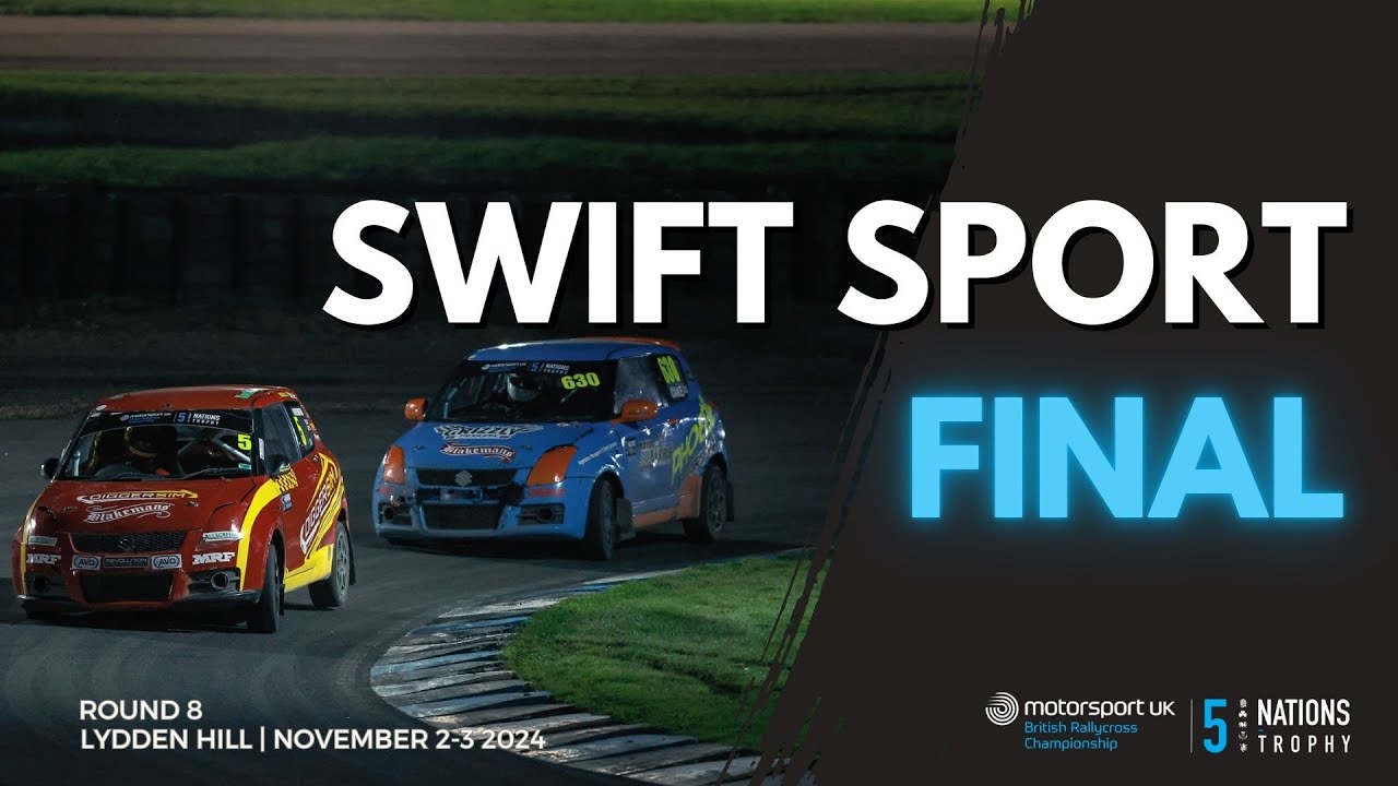 Swift Sport Rallycross Final Under Floodlights | British Rallycross ...