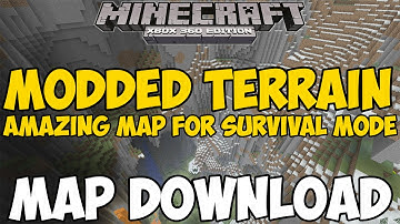 Minecraft Xbox 360/One: MODDED TERRAIN (AMPLIFIED) map Download!