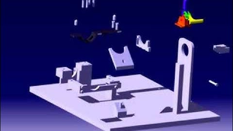 Toggle clamp Animation video(catia v5)