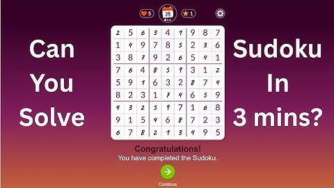 Can You Solve Sudoku This Fast? | Easy Level in 3 Minutes