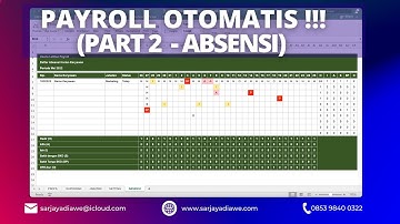 PART 2 PEMBUATAN APLIKASI PAYROLL TERBARU DENGAN EXCEL - MEMBUAT ABSENSI HARIAN KARYAWAN