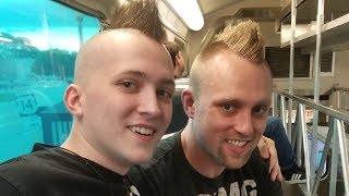 Giving My Brother a Mohawk Haircut Time lapse.