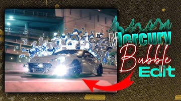 MERCURY BUBBLE EFFECT _ in mobile Tutorial...#mercury #aftereffects #car #carsedit