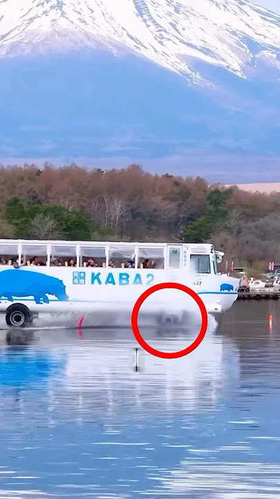 How Japanese Buses Can Drive On Water 🤯 (@ygt1016 on IG) #japan #shorts