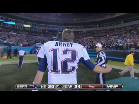Tom Brady yelling at Refs at the end of the game