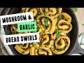 Mushroom & Garlic Bread Swirls | SO VEGAN
